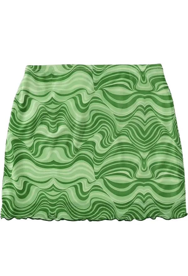mini skirt Green - Image 2