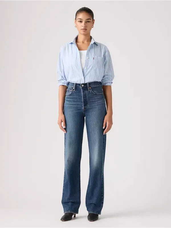Levi’s Ribcage‎ Straight Leg Jeans Size 26 Medium Wash High Rise Denim - Image 15