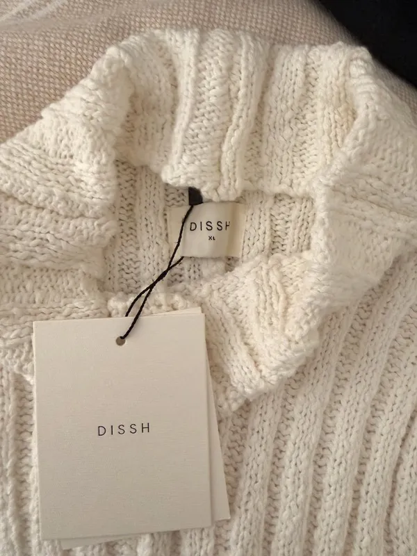 DISSH - Vero off white knit mini dress - Image 7