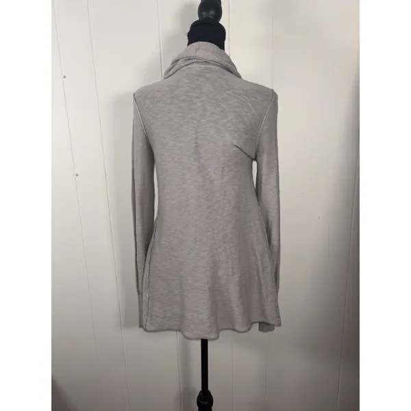 FREE PEOPLE Tan Tunic Cardigan Wrap Sweater Size‎ XS - Image 3
