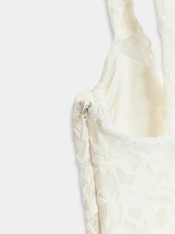 NWT ZARA LACE MIDI DRESS SIZE S - Image 11
