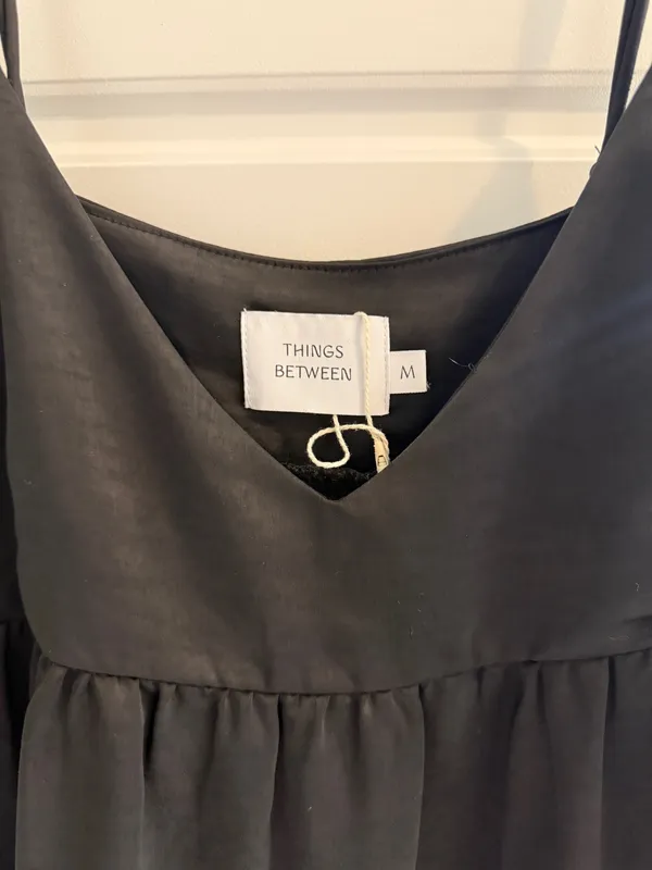 Black satin Mini dress Size M - Image 3