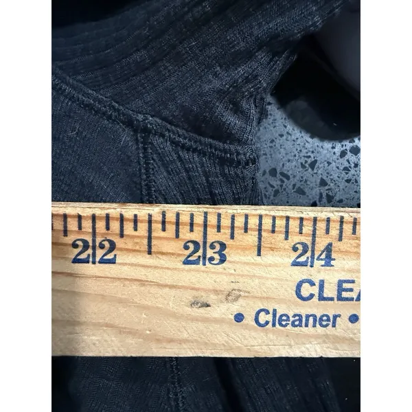 Lululemon Top‎ Dare to Drape Ribbed Knit Long Sleeve Tencel Cotton Grey Large - Image 5