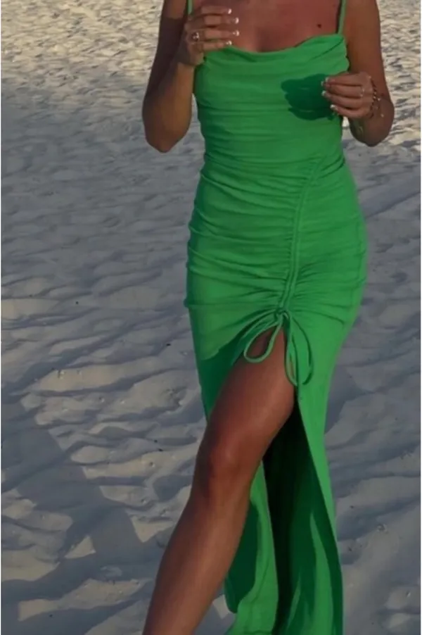 ZARA Midi Green Dress - Image 2