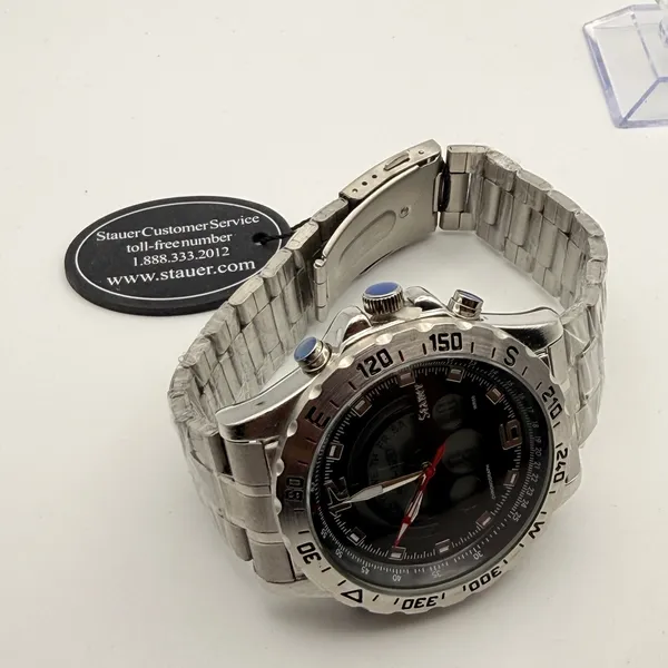 Stauer Compendium Hybrid Chronograph Watch - Oversized Sporty Timepiece - Image 4