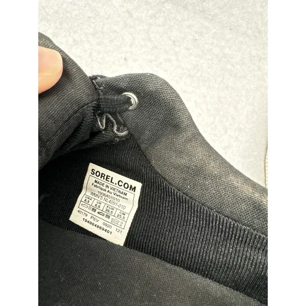Sorel Shoes Women’s Size 8.5 Black Waterproof Out N About Plus Lace Up Sneakers - Image 2