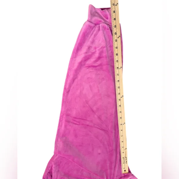 Victoria’s Secret On Pointe Pink Velour High Rise Drawstring Joggers Size Medium - Image 14