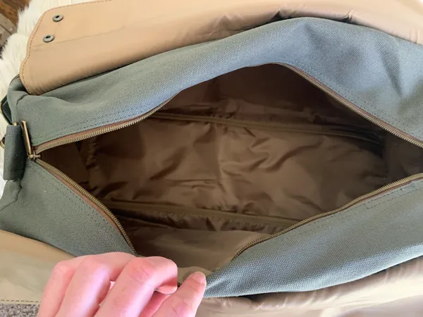 NWT Finley Mill Collection Origaudio Danville Weekender Duffel Bag Faux Leather - Image 6