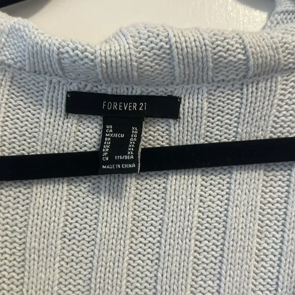 Forever21 Ribbed Knit Foldover Sweater - Image 6