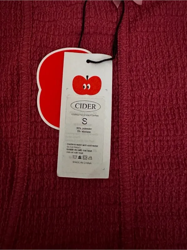 Cider Pink Crop Top Size Small 0229 - Image 2