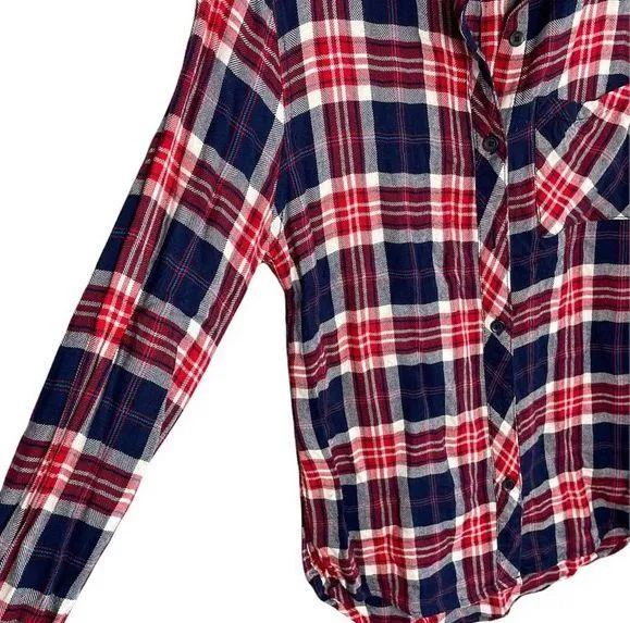 Women’s Red And Blue Flannel - Image 2