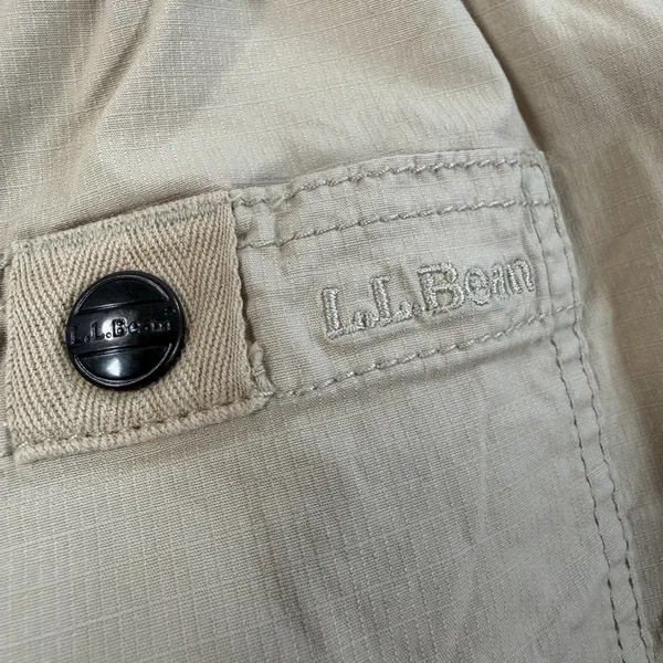 L.L.Bean Women's Small Regular Khaki Drawstring Elastic Waist Skirt Pockets - Image 11