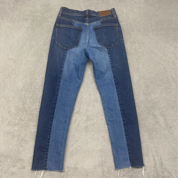 Madewell Jeans Womens 23 Cruiser Straight Blue Cotton Denim Medium Wash Crop - Image 10