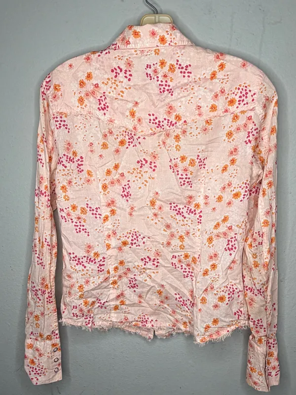 Express Western Cut Floral Shirt - Image 3