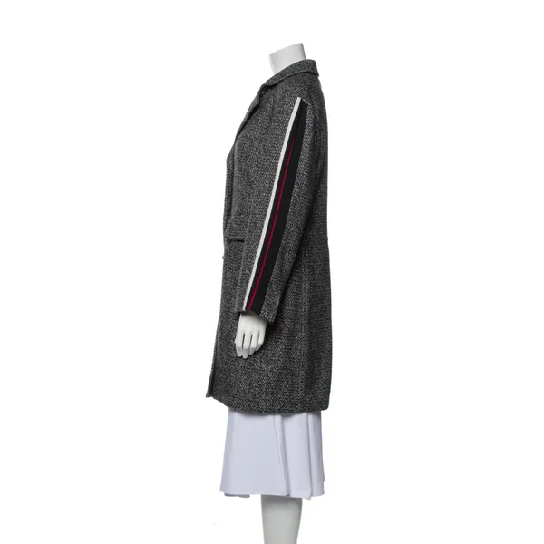 Koché Collection Tweed Coat Gray - Image 2