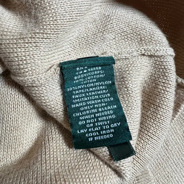 Lauren Ralph Lauren Womens Knit Moto Jacket Size M Zip Pockets Asymmetrical - Image 7
