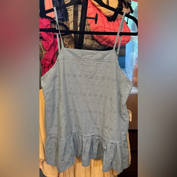 Free People Caught Up Tunic in Blissful Blue Combo, NWT - Image 5