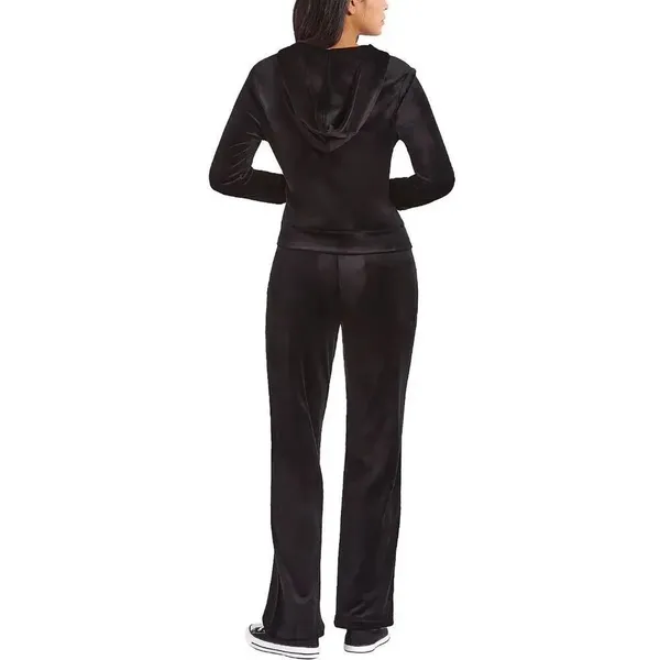 Juicy Couture Black Rhinestone Logo Velour Track Pants XL NWT - Image 4