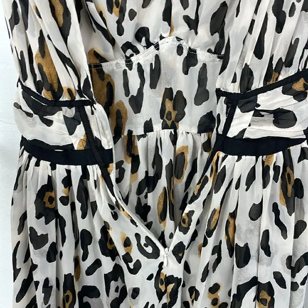 Victoria’s Secret Leopard Print Sleeveless Baby Doll Flowy mini dress Y2K size 0 - Image 6
