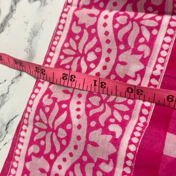 NWT TUCKERNUCK SZ‎ Block Print By Hand Priya Dress Hot Pink Gingham Sz S - Image 5