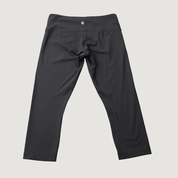 Lululemon Wunder Under Crop Leggings 4 Black Activewear Yoga Gym - Image 2
