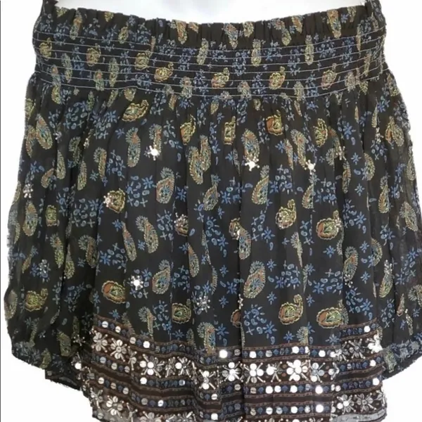 Free People Age Of Aquarius Paisley Sequin Top - Image 7