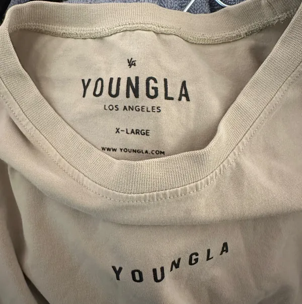YoungLA Shirt Tan Size XL - Image 4