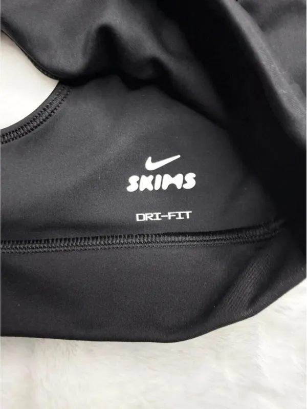 Nike SKIMS Double Strap Scoop Bra Black Small NWT - Image 5