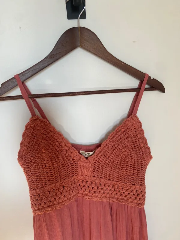 Crochet Top Maxi Dress - Image 2