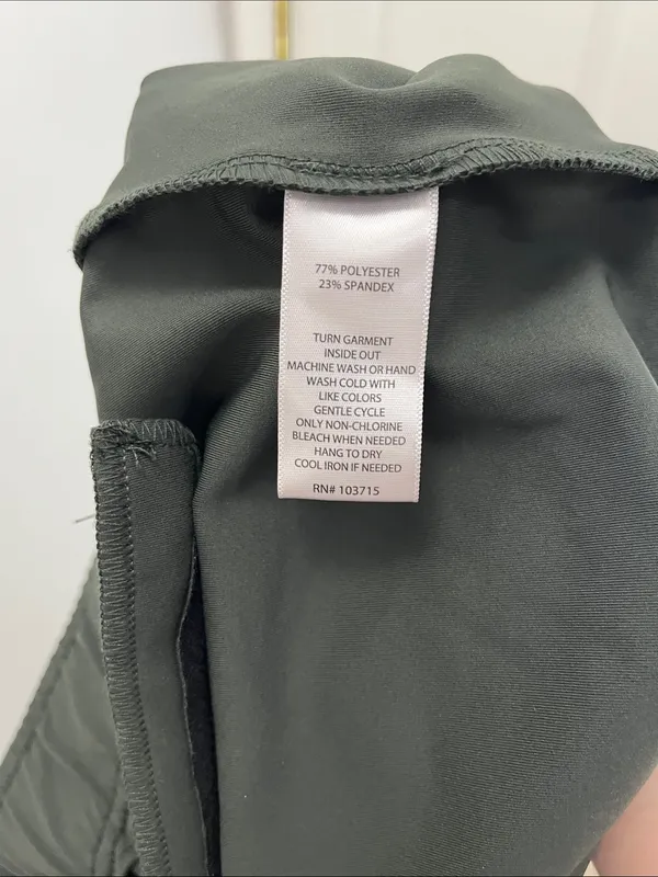 RachelZoe Dark Green Drawstring Pull On Waist Joggers - Size 6 - Image 10