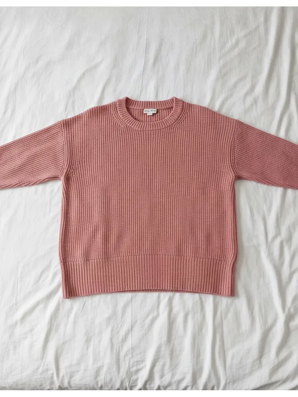 Ava & Viv Mauve Pink Chunky Knit Sweater Plus Size XXL - Image 6