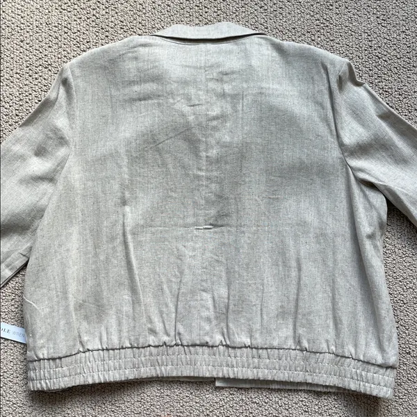 Women's Beige Blazer Tan Size XL - Image 8