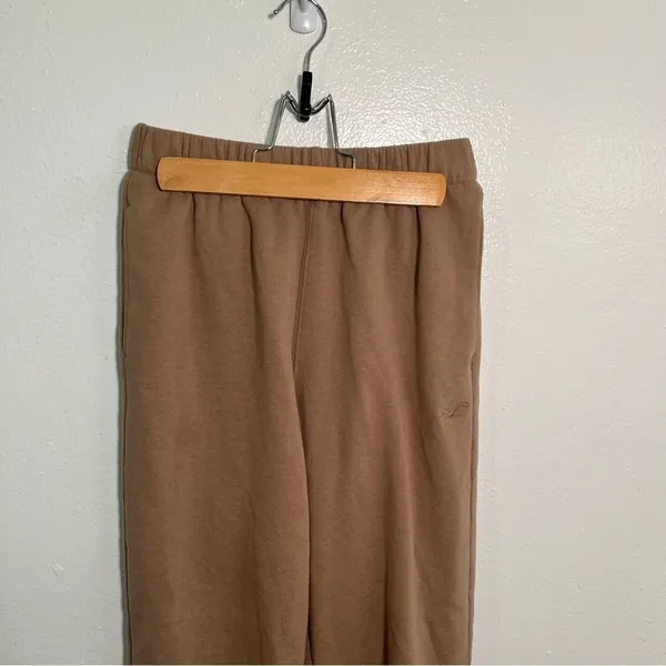 Hollister Women's Sz XS Ultra High-Rise Jogger Sweatpants Beige Tan Cotton Blend - Image 7