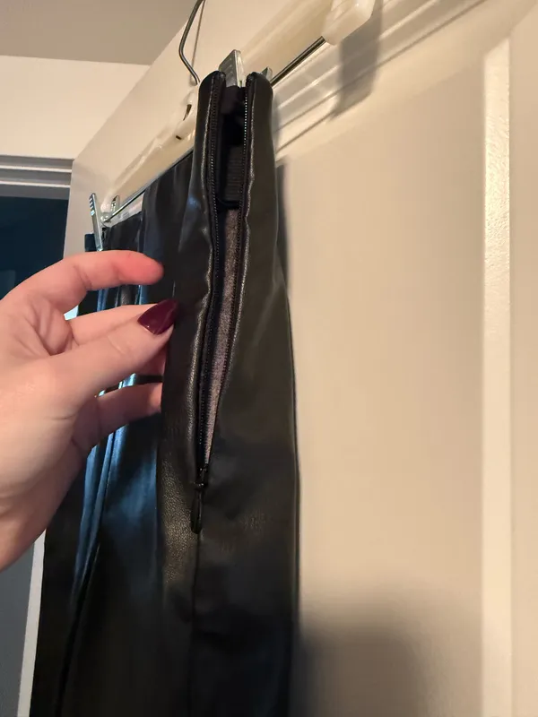 H&M Leather Faux Pants - Image 3