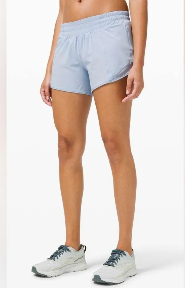 Lululemon Hotty Hot Short 4” Light Blue Size 4 - Image 2