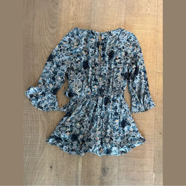 free people all the right ruffles romper floral print - Image 3