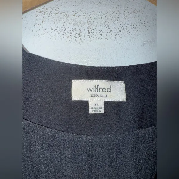 Wilfred Rains Sleeveless Blouse‎ In Black Silk XS - Image 3
