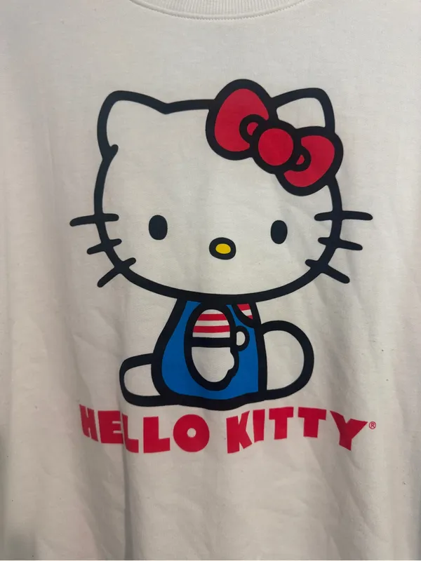 Hello Kitty White Crewneck Sweatshirt size Large - Image 2