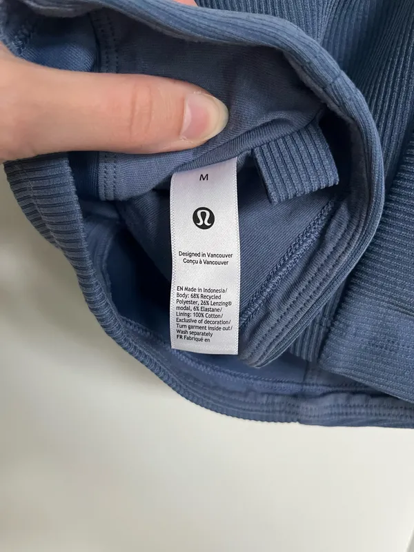 Lululemon Blue Ribbed Tank Top - Image 2