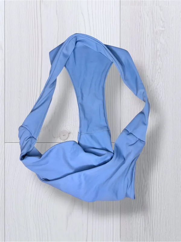 Solid Cornflower Blue Women’s Cheeky Bikini Bottoms Seamless High Leg Low Rise - Image 5
