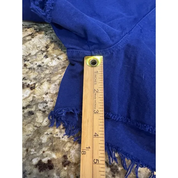 Polo Ralph Lauren Royal Blue‎ The Crosby Relaxed Denim Short Size 27 Cutoff - Image 12