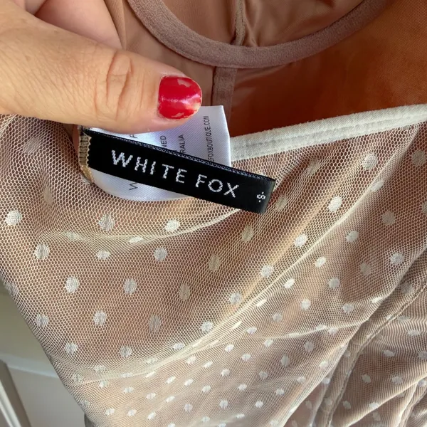 White Fox Boutique No Looking Back Bodysuit Small - Image 9