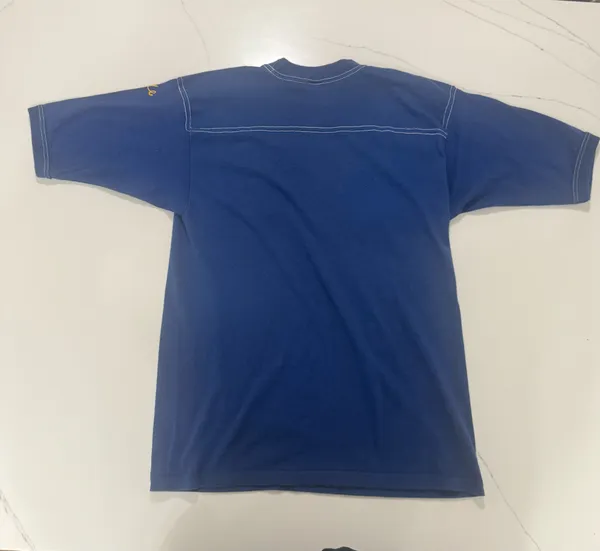 Vintage late 60s / early 70s Alpha Gamma Tau fraternity athletic tee. - Image 2