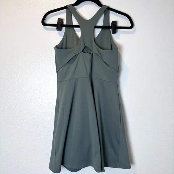 Girlfriend Collective‎ Size-M Lola Active Dress with Shorts Fog Green - Image 7