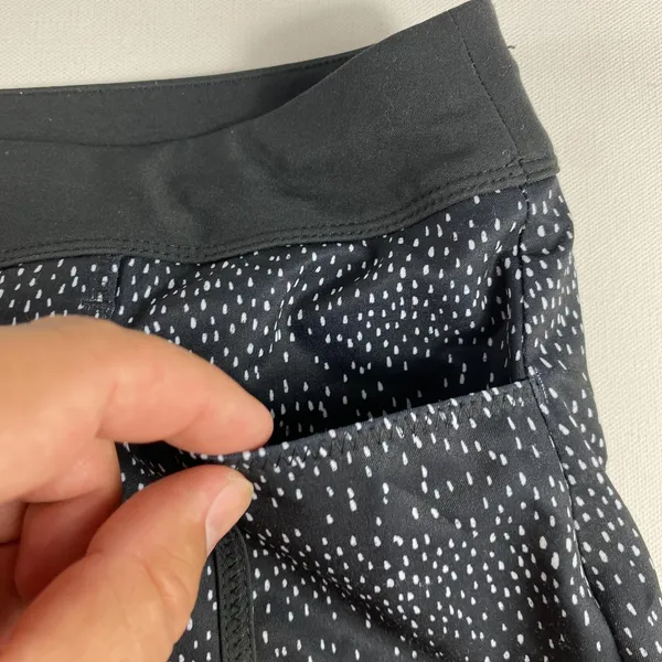 Adidas Golf Skort Womens XS Black White Dot Pattern Pockets‎ Athletic Activewear - Image 2