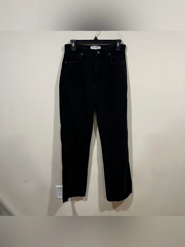 Reformation Wilder High Rise Wide Leg Jeans black size 28 EUC - Image 3