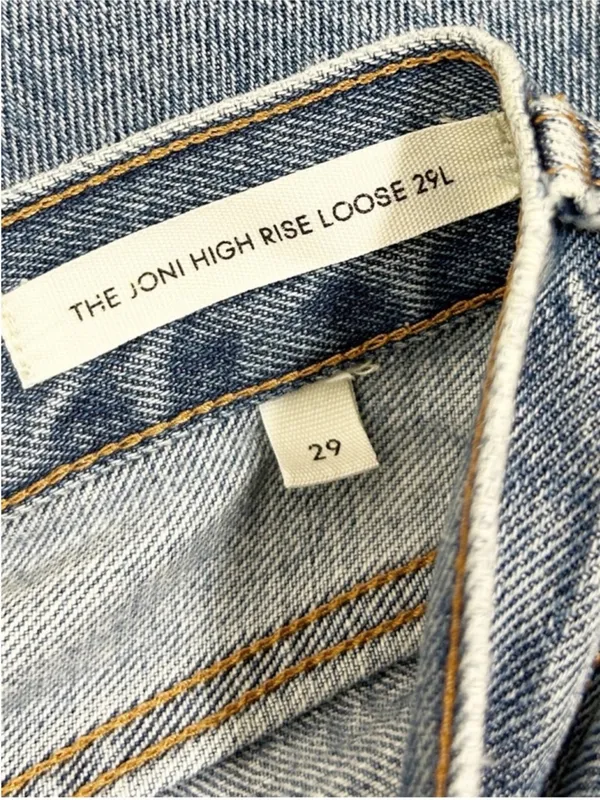 Aritzia Denim Forum Cotton The Joni High Rise Loose Denim Jeans Butter Mom SZ 29 - Image 6