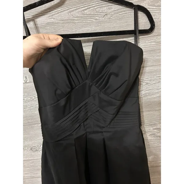 White House Black Market Strapless Pleated Mini‎ Formal Dress Size 4 - Image 2