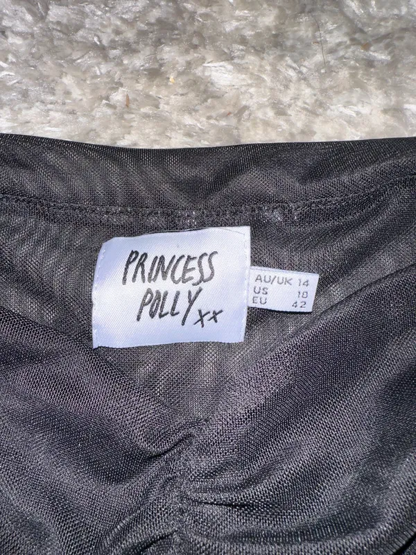 Princess Polly Black Mesh Bodysuit - Image 2