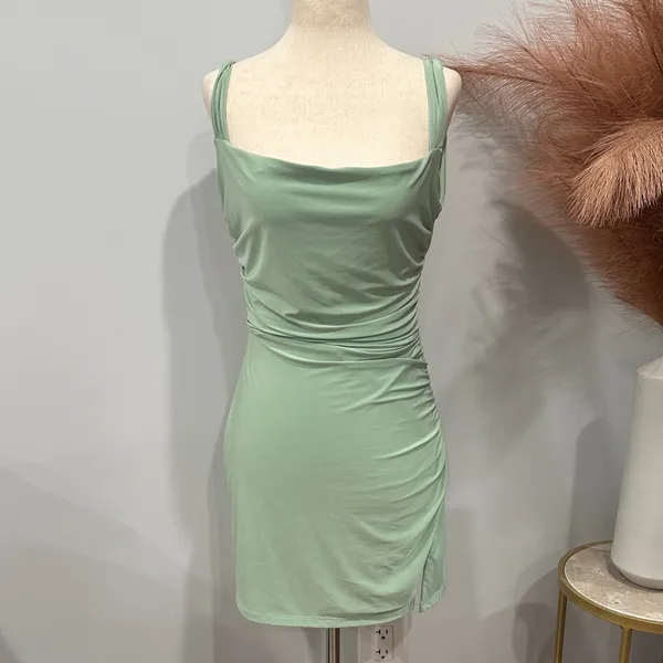 Elegant Mint Green Women's Dress - Image 2